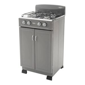 Estufa de Piso HACEB 50 cm 4 Puestos Gabinete GN ROMERO Gris - Image 2