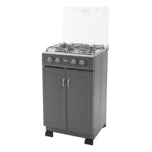 Alternative view of Estufa de Piso HACEB 53cm 4 Puestos Gas Natural Gabinete Gris