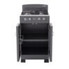 Estufa de Piso Haceb 52cm 4 Puestos Mixta Gris Gabinete - Image 3