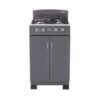 Estufa de Piso HACEB 52 cm 4 Puestos Gas Propano Gris
