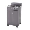 Estufa de Piso HACEB 52 cm 4 Puestos Gas Propano Gris - Image 2