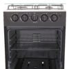 Estufa de Piso HACEB 50cm 4 Puestos Gas Natural Horno Negro - Image 4