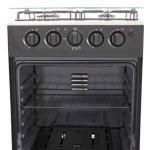 Estufa de Piso HACEB 50cm 4 Puestos Gas Natural Horno Negro - Image 4