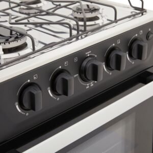 Estufa de Piso HACEB 50cm 4 Puestos Gas Propano Horno Negro - Image 5