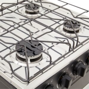 Estufa de Piso HACEB 50cm 4 Puestos Gas Propano Horno Negro - Image 6