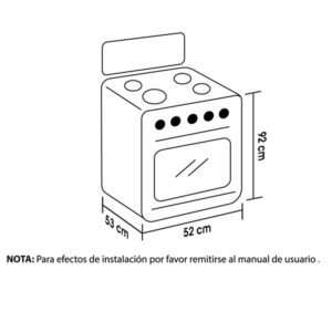 Estufa de Piso HACEB 50cm 4 Puestos GN Romero Ultra Inox - Image 7