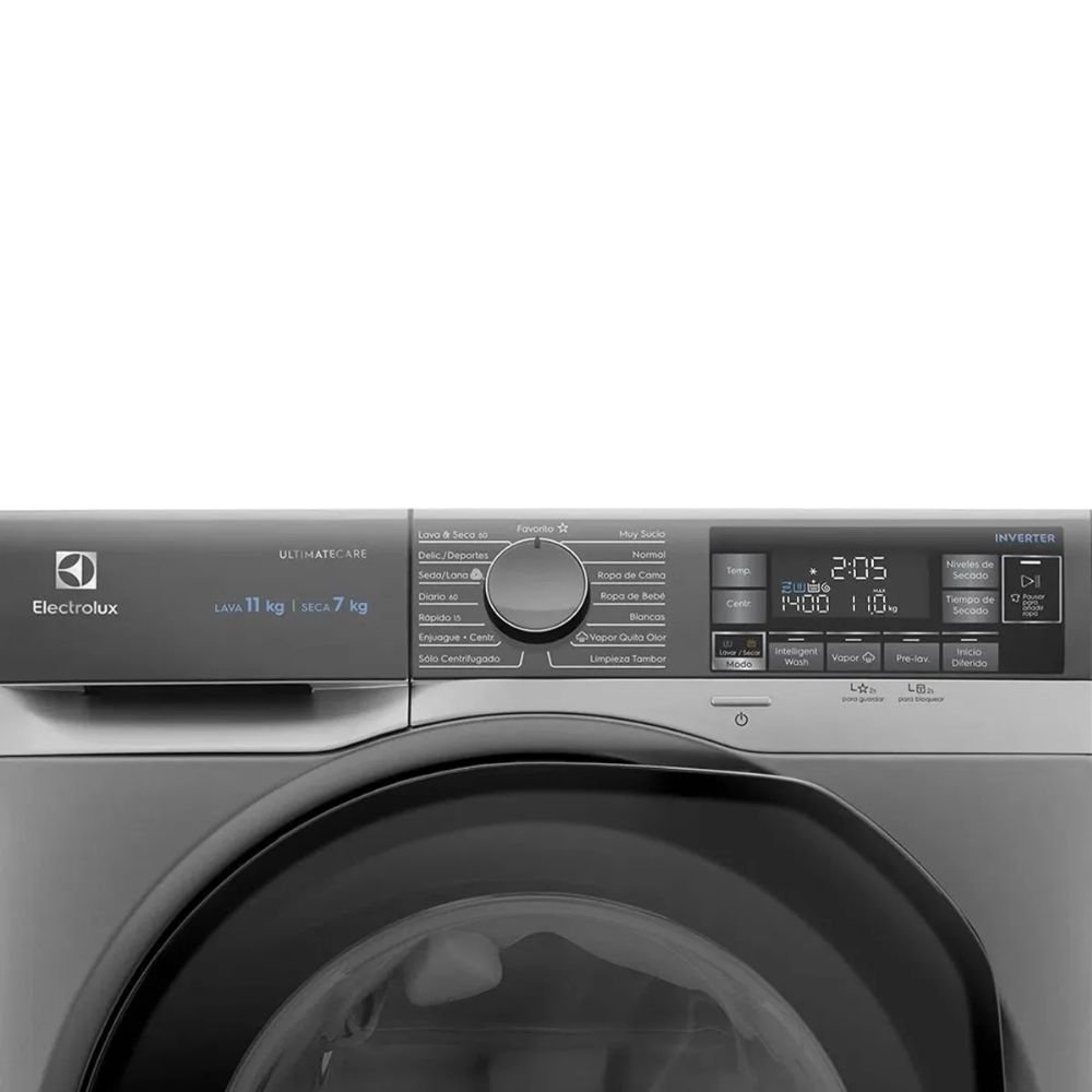 Lavasecadora ELECTROLUX 11kg/7kg Carga Frontal EWDX11L3EG Gris - Image 5