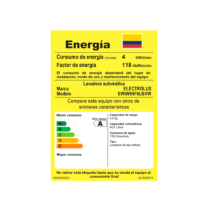 Lavadora ELECTROLUX 9.5 Kilos EWIW95F6USVW Blanco - Image 6