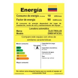 Lavadora ELECTROLUX 14kg Carga Superior EWIX14F3CSG Gris - Image 7