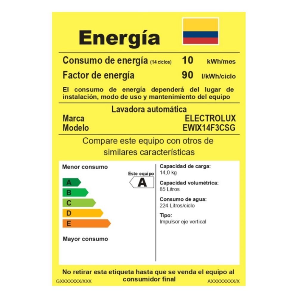 Lavadora ELECTROLUX 14kg Carga Superior EWIX14F3CSG Gris - Image 7