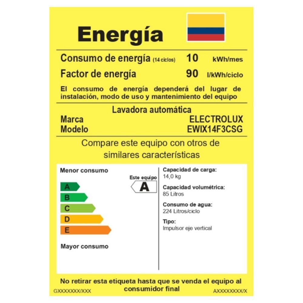Lavadora ELECTROLUX 16kg Carga Superior EWIX16F3CSG Gris - Image 7