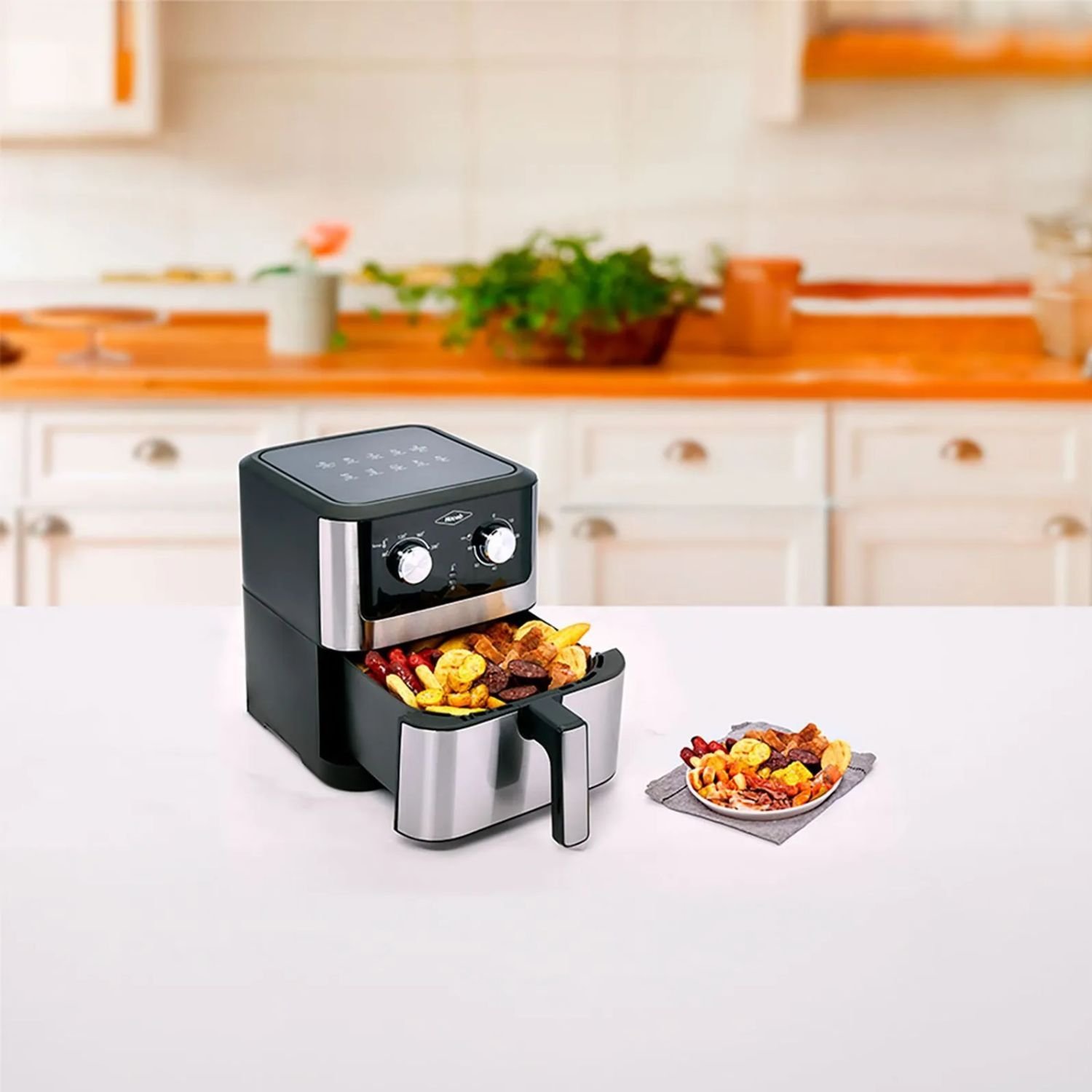 Freidora HACEB 6 Litros Manual Inox - Negro - Image 4