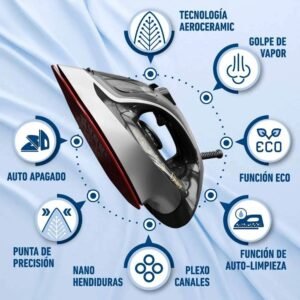 Plancha de Ropa OSTER 160ml Vapor Vertical GCSTAC6953 Negra - Image 7