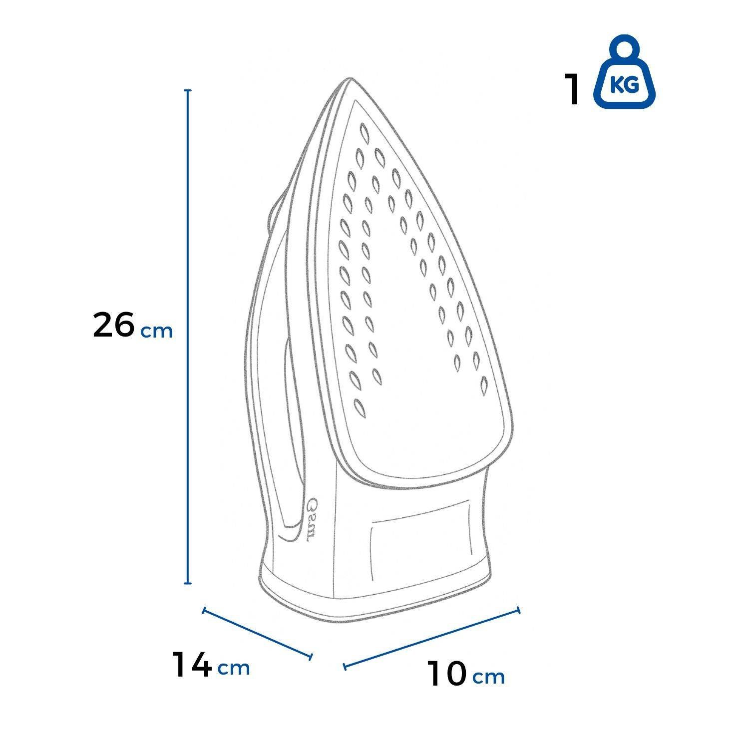 Plancha de Ropa OSTER 180ml Antiadherente GCSTBS3801 Blanca - Image 5
