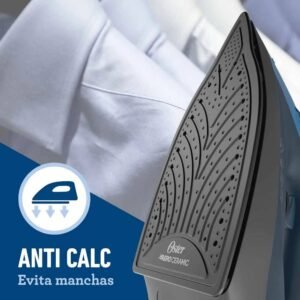 Plancha de Ropa OSTER 250ml Vapor Aeroceramic GCSTBS6052 Azul - Image 3