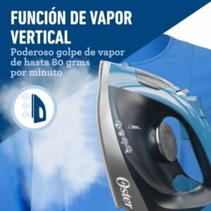 Plancha de Ropa OSTER 250ml Vapor Aeroceramic GCSTBS6052 Azul - Image 7