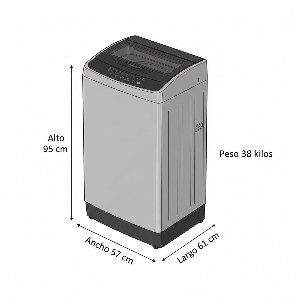 Lavadora HACEB 11 Kilos Carga Superior LAV 11 KG PF D Gris - Image 8