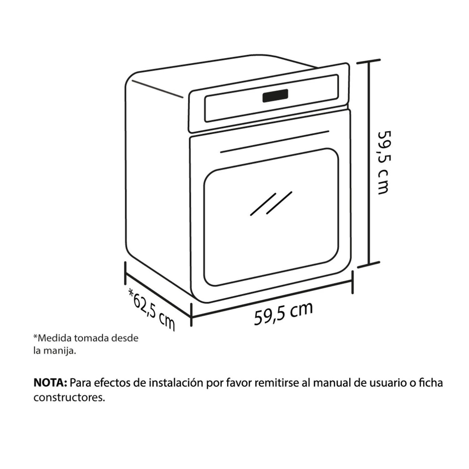 Horno de Empotrar HACEB Electrico 60cm 220V Digital Negro - Image 8