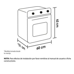 Horno de Empotrar HACEB Electrico 60cm 120V TOFU Negro - Image 5