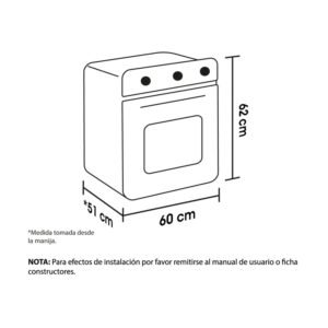 Horno de Empotrar HACEB Electrico 60cm 220V TOFU Negro - Image 5