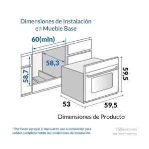 Horno de Empotrar CHALLENGER Mixto 60cm 220V HG-2562 Negro - Image 5