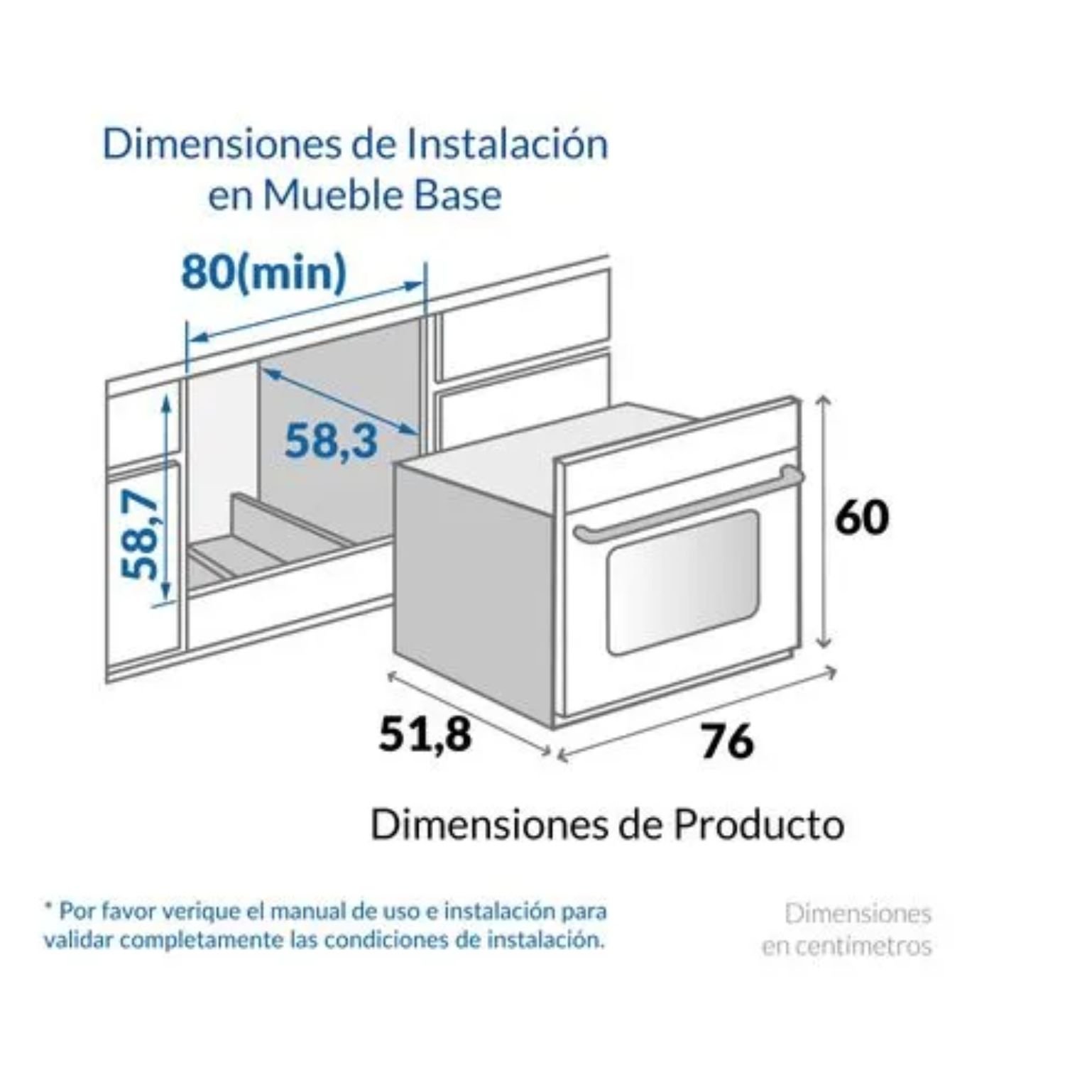 Horno de Empotrar CHALLENGER 76 cm Mixto HG 9763 Gris - Image 7