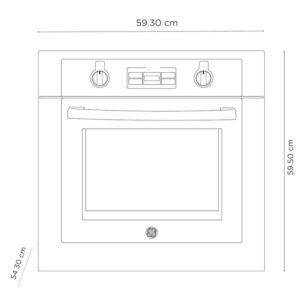 Horno de Empotrar GE Electrico 60cm 110V HGP6065EWAI1 Negro - Image 6