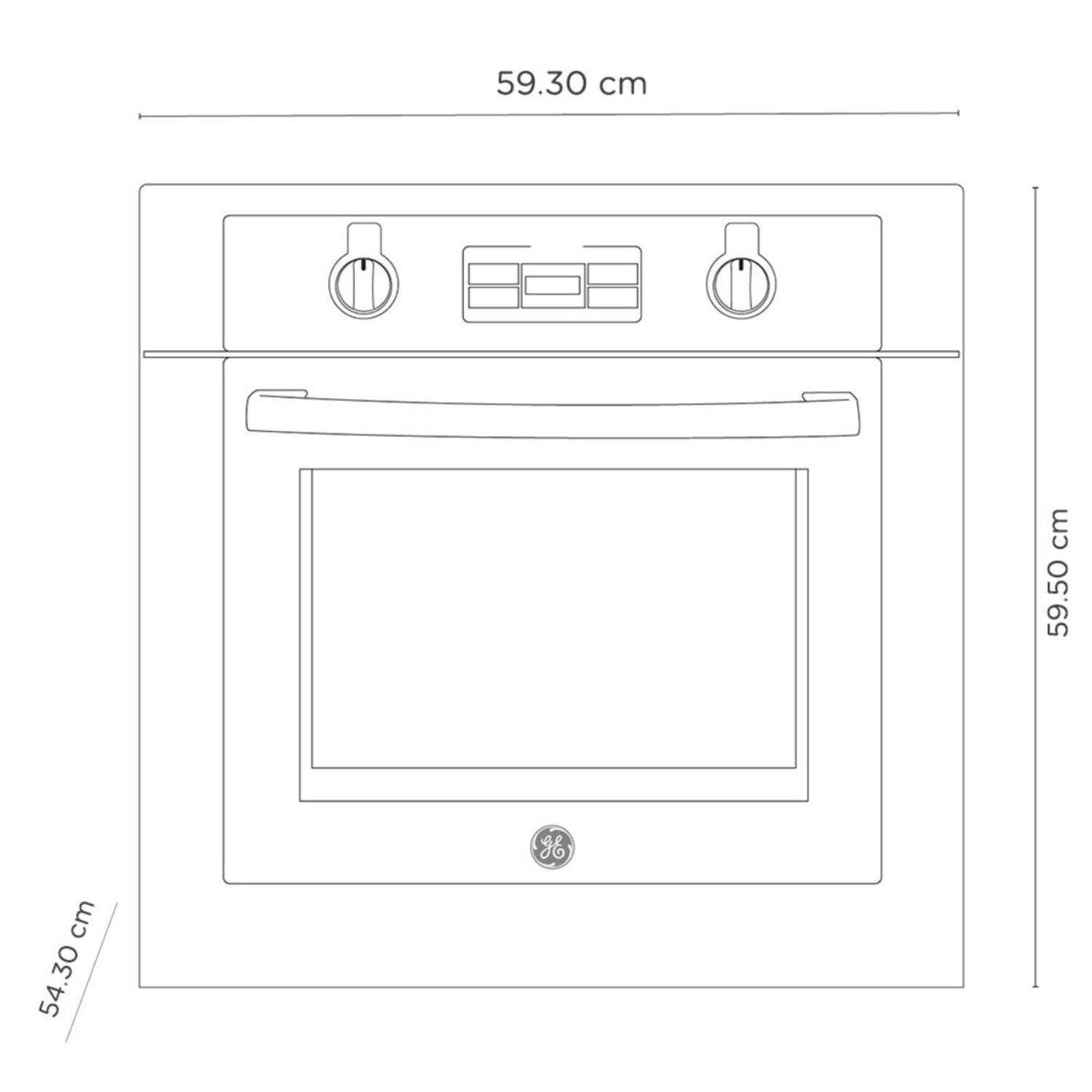 Horno de Empotrar GE Gas 60cm 110V HGP6065LWAI1 Vidrio - Image 6