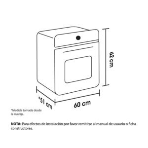 Horno de Empotrar HACEB Gas Propano 60cm 120V TANDOORI Negro - Image 5