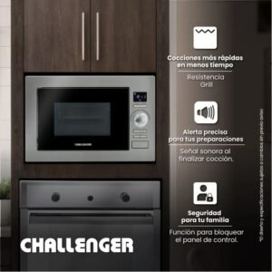 Alternative view of Horno Microondas Empotrable CHALLENGER 25Lt HM-8023 Gris