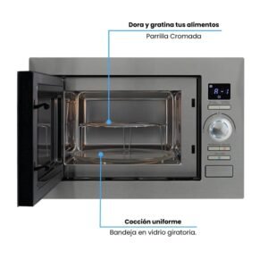 Horno Microondas Empotrable CHALLENGER 25Lt HM-8023 Gris - Image 3