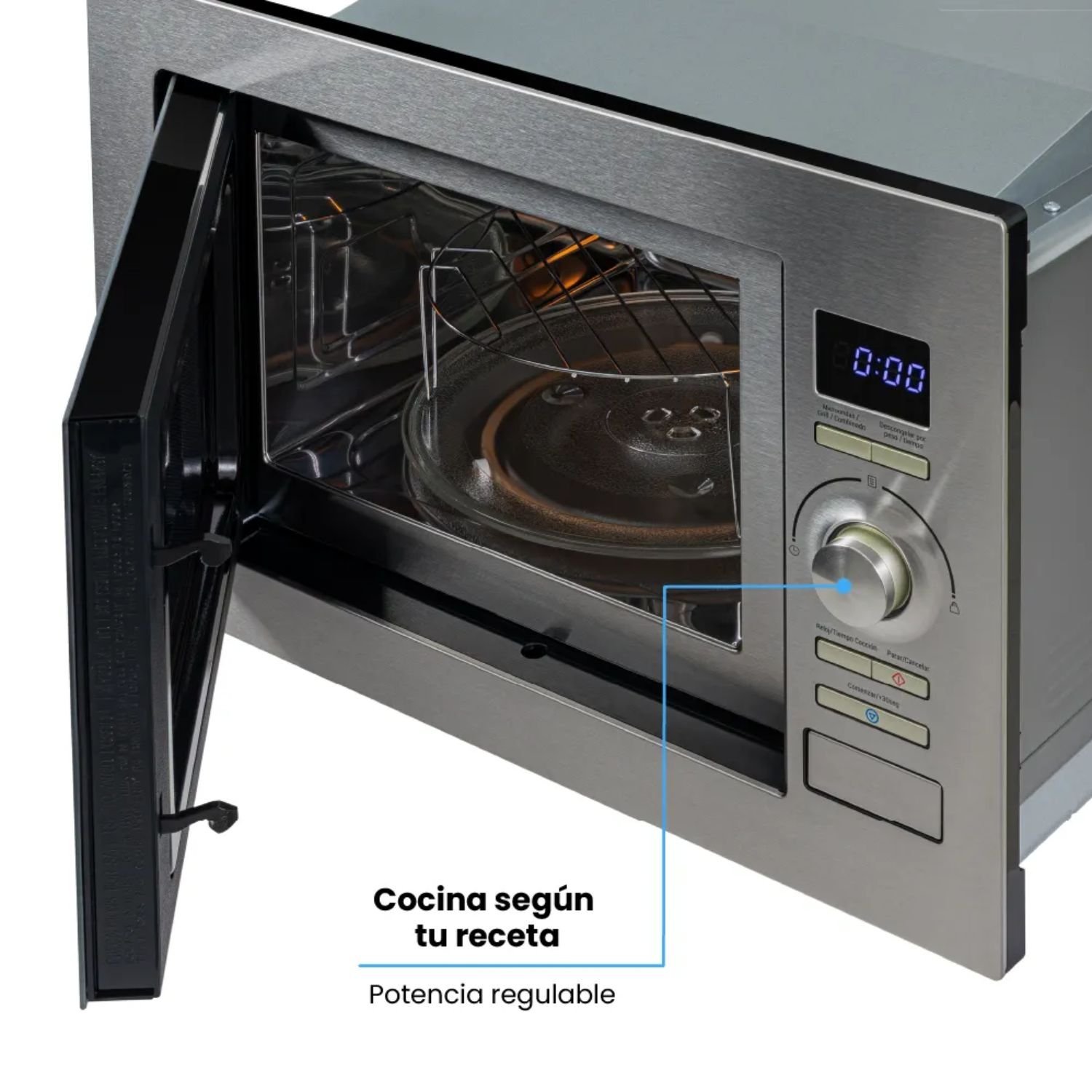 Horno Microondas Empotrable CHALLENGER 25Lt HM-8023 Gris - Image 4