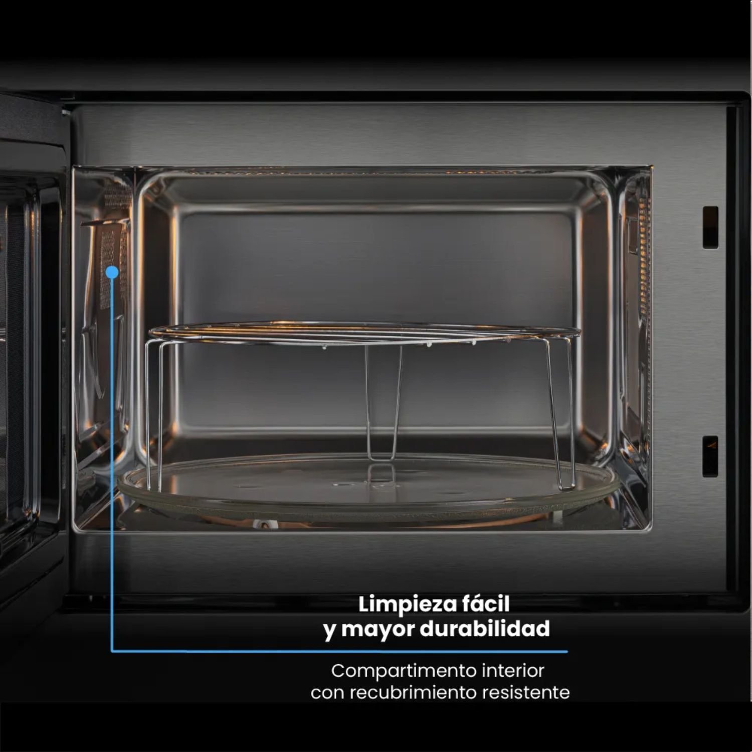 Horno Microondas Empotrable CHALLENGER 25Lt HM-8023 Gris - Image 5