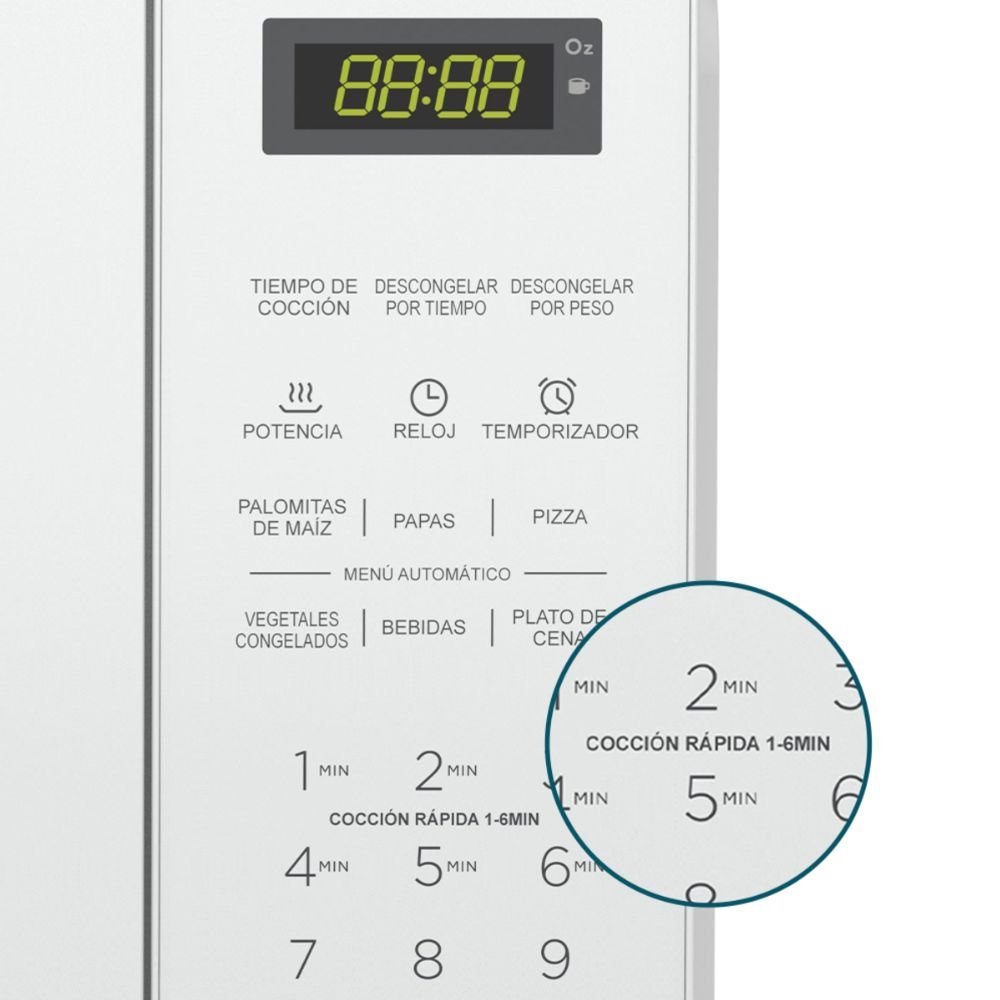 Horno Microondas MABE 20 Litros HMM07BR Blanco - Image 5