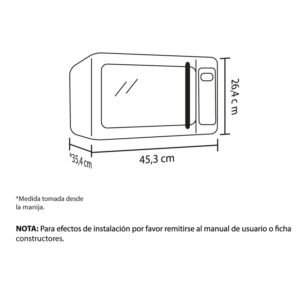Horno Microondas HACEB 20 Litros Acero - Image 4
