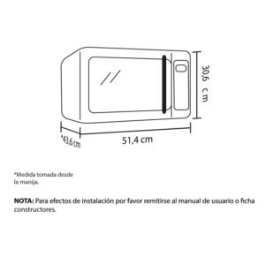 Horno Microondas HACEB 31 Litros Inox con Grill - Image 5