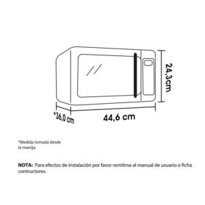 Horno Microondas HACEB 20 Litros Blanco - Image 5