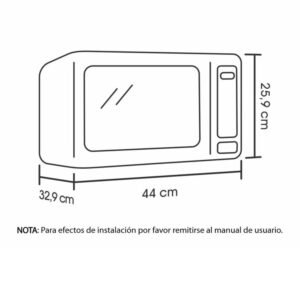 Horno Microondas HACEB 20 Litros Gris - Image 6