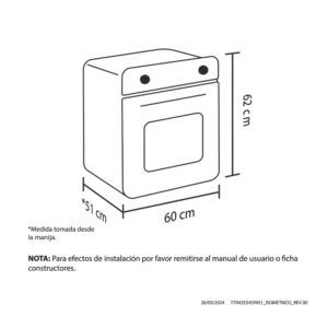 Horno de Empotrar HACEB Mixto GN 120v 60cm PA INOX NE - Image 5