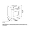 Horno de Empotrar HACEB Mixto Gas Natural 60cm 120V Inox - Image 5