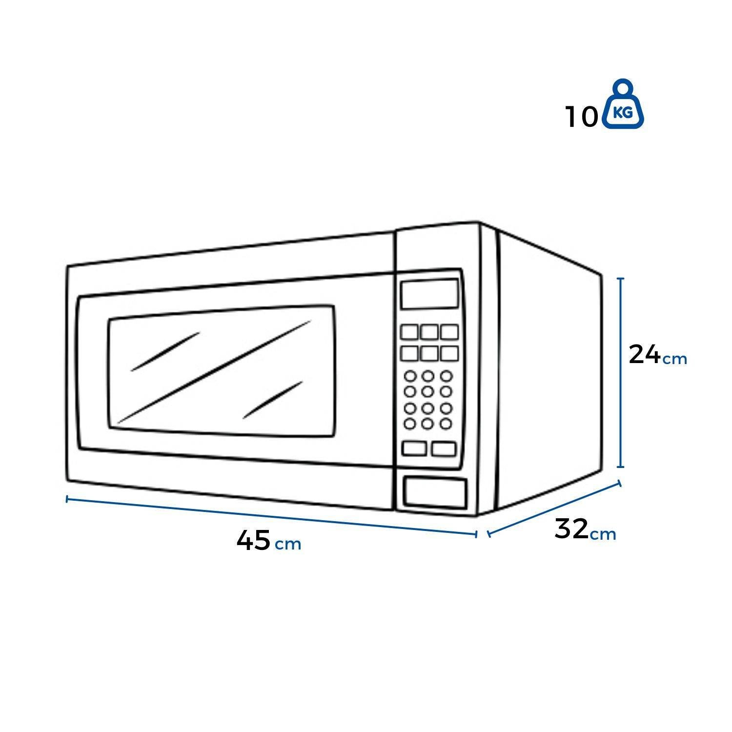 Horno Microondas INDUCOL 20 Litros INDMOP70T20AP-VBS Blanco - Image 5