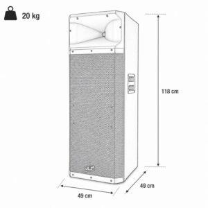 Parlante JLC 1800 W USB 36215PRO Negro - Image 3