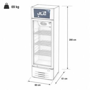Vitrina JLC Vertical 309 Litros JLC-411 Blanca - Image 7