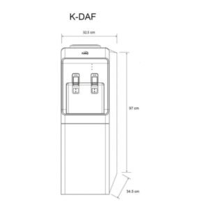 Dispensador de Agua KALLEY K-DAF Agua Fria y Caliente Blanco - Image 7