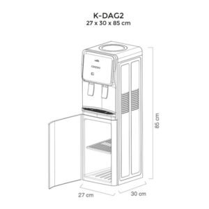 Dispensador de Agua KALLEY K-DAG2 De Piso Botellon Blanco - Image 6