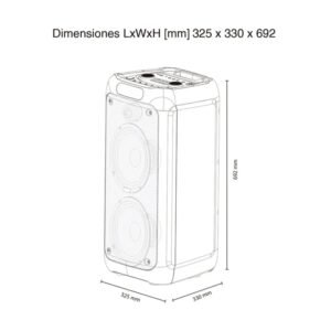 Parlante KALLEY Inalambrico 100W Bluetooth K-SPK100 Negro - Image 8