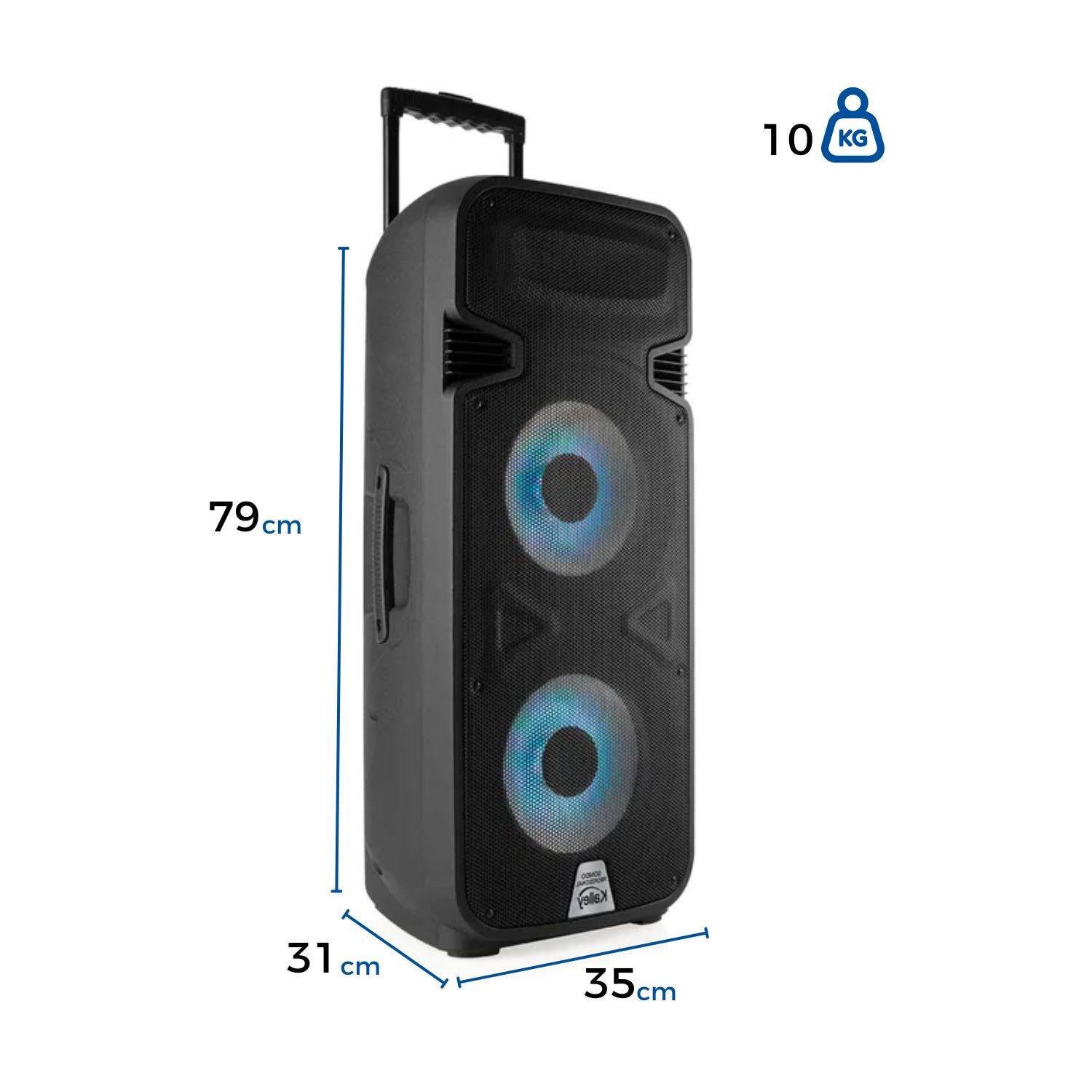 Parlante KALLEY 300W Bluetooth USB K-SPK300D Negro - Image 4