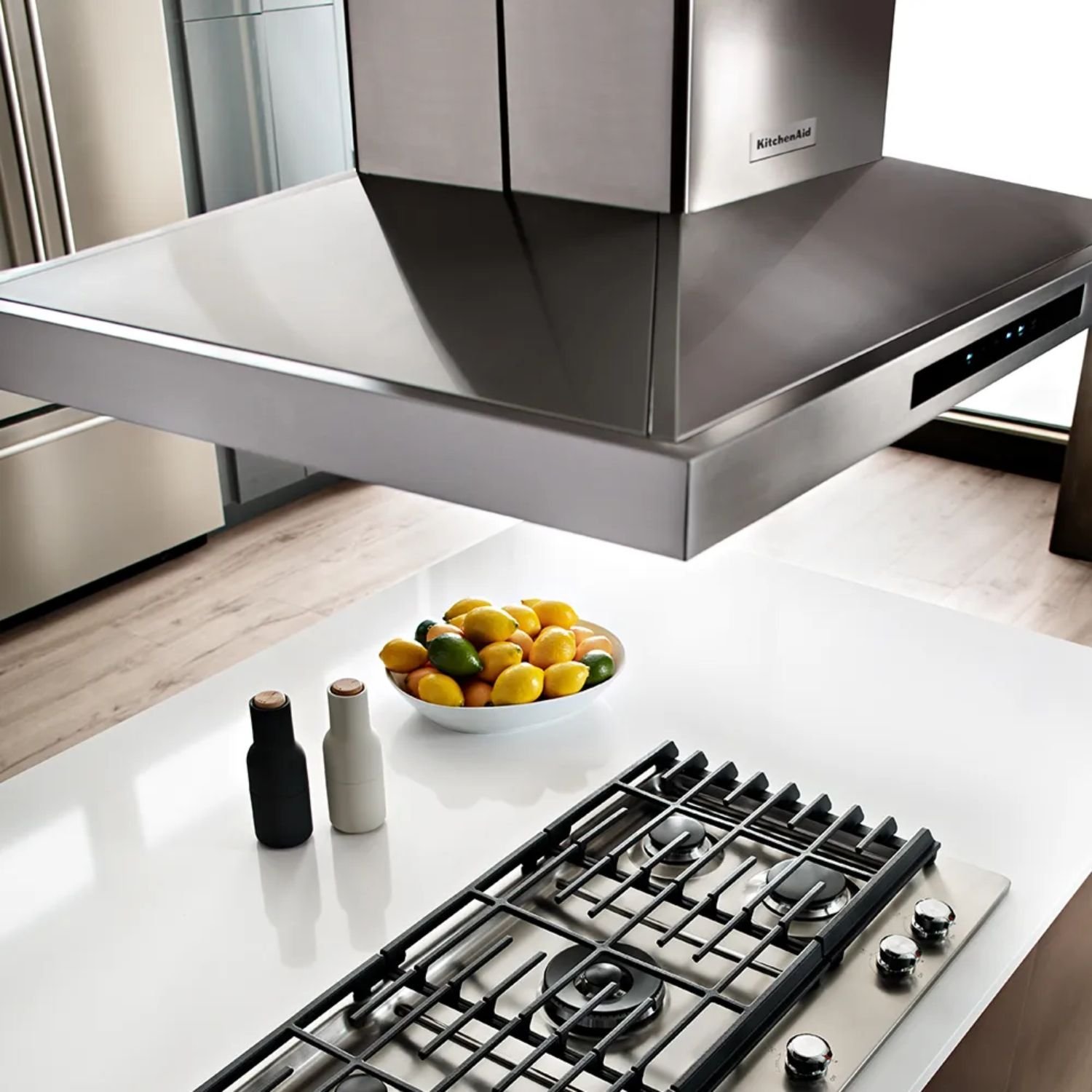 Campana Extractora KITCHEN AID 90 cm Isla KVIB606DSS Gris - Image 5