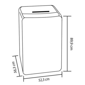 Lavadora HACEB 8.5 kilos Carga Superior LAV PF D GR Gris - Image 4