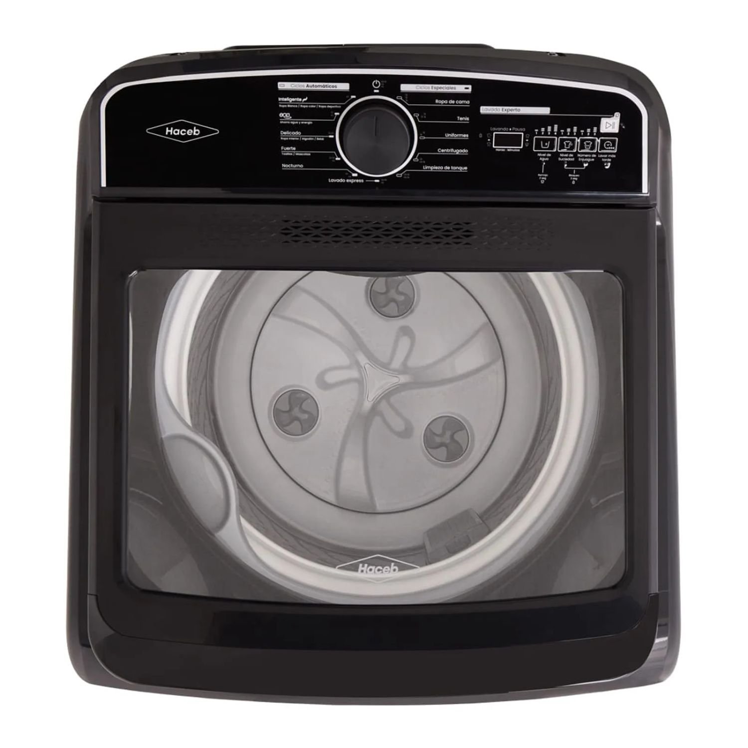 Lavadora HACEB 18 Kilos Carga Superior LAV CS 18 KG Negro - Image 4